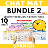 Spanish Chat Mat Bundle 2 - Specific Topics & Vocabulary (