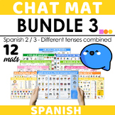 Spanish Chat Mat Bundle 3 - Different Tenses Combined - Sp
