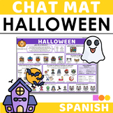 Spanish Chat Mat - Halloween Chat Mat for Guided Output in