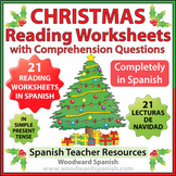 Spanish Christmas - 21 Reading Comprehension Worksheets in