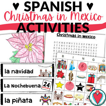 Preview of Spanish Christmas Activities Bundle Mexico, Las Posadas, Navidad, Día de Reyes