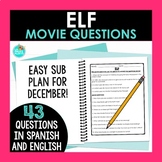 Spanish Christmas Activity Elf Questions in Spanish and En