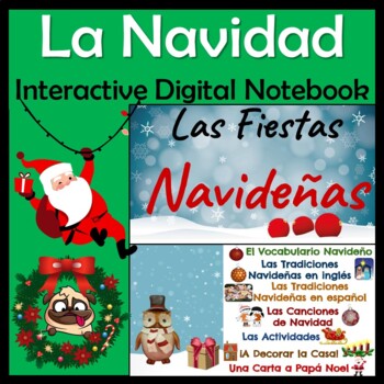 Preview of Spanish Christmas Digital Unit - Navidad - Culture, Activities, Songs & Videos