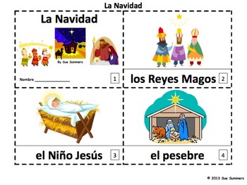 Preview of Spanish Christmas / La Navidad Booklets VERSION 2