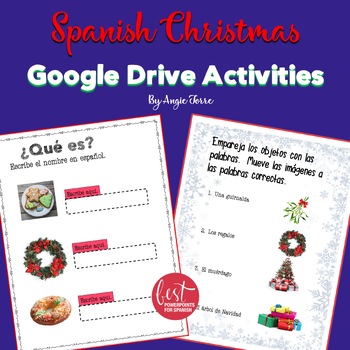 Preview of Spanish Christmas La Navidad Google Drive Activities and Culture Practice