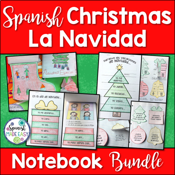 Preview of Spanish Christmas/La Navidad: Interactive Notebook Bundle