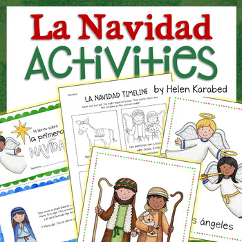 Preview of Spanish Christmas Navidad Activity Bundle | Birth of Jesus