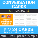 Spanish Christmas Speaking Activity. Conversation cards