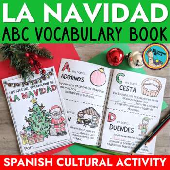 Preview of Spanish Christmas Words ABC Book