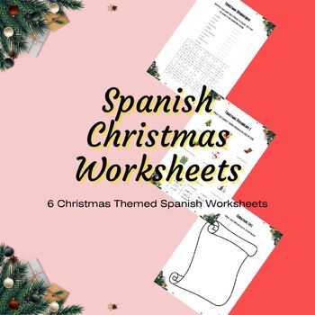 Spanish Christmas Worksheets Activity by Worksheet Whisperer TPT