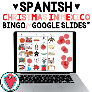 Preview of Spanish Christmas in Mexico Bingo Game Las Posadas Vocabulary - Digital Activity