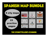 Spanish Map Bundle - Spanish City Vocabulary