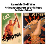 Spanish Civil War Primary Source Worksheet