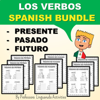 Preview of Spanish Class Back to School BUNDLE -  Present, Past and Future in Spanish