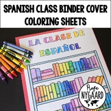 Spanish Class Binder Cover Coloring Sheets