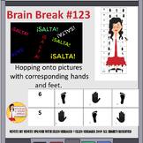 Spanish Class Brain Break Hopscotch - Hand - Foot Pictures