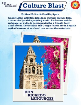 Preview of Spanish Class Culture Blast: Soulful Sevilla, Spain (W/ Worksheet & Activities)