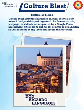 Preview of Spanish Class Culture Blast: Toledo (Includes Worksheet & Activities)