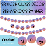 Spanish Class Decor WELCOME banner BIENVENIDOS posters wat