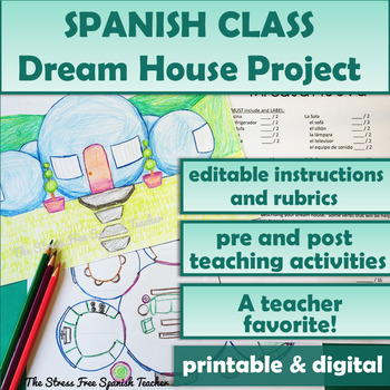 Preview of Spanish Class Dream House Project for LA CASA Project La Casa Ideal