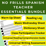 Spanish Class Essentials Bundle | Reading, Writing, Warm U