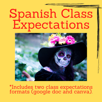 Preview of Spanish Class Expectations  *Course expectations, First week of Spanish Class*