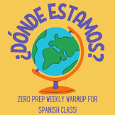 Spanish Class Geography Game - ¿Dónde estamos en el mundo?