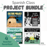 Spanish Class PROJECTS Bundle student presentational assessment