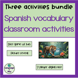 Spanish Classroom Activities 3 Activities BUNDLE Games and