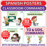 Spanish Classroom Commands Posters
