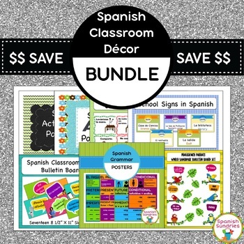 Spanish Classroom Décor Bundle by Spanish Sundries | TpT