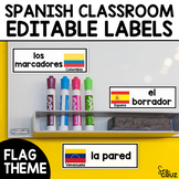 Spanish Classroom Decor Editable Labels Spanish Speaking C