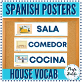 Spanish Classroom Decor House Vocabulary La Casa Posters /