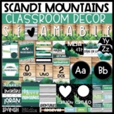 Spanish Classroom Decor - Modern Scandi Mountains Theme