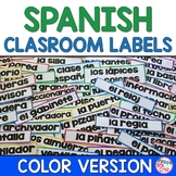 Spanish Classroom Decor Spanish Classroom Labels RAINBOW V