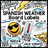 Spanish Classroom Decor Weather El Tiempo Clima Labels Bul