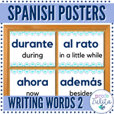 Spanish Classroom Decor | Writing & Transition Words Poste