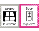 Spanish Classroom Labels (Colorable)