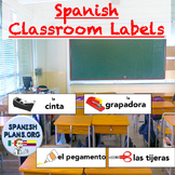Spanish Classroom Object Labels