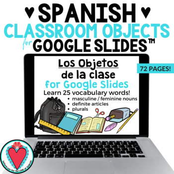 Preview of Spanish Classroom Objects Vocabulary Presentation Spanish Grammar Activities