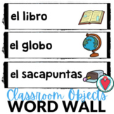 Spanish Classroom Objects Vocabulary Word Wall Bulletin Bo