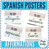 Spanish Classroom Posters Affirmations Back to School Span