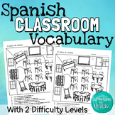 Spanish Classroom Vocabulary Practice Worksheets