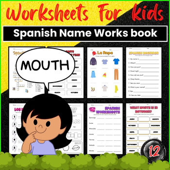 Preview of Spanish Clothes Name  Alphabet Worksheets