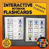 Spanish Clothing Flashcards Clothes Interactive Notebook F