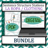 Spanish Clothing La Ropa Centers Stations Printable and Di