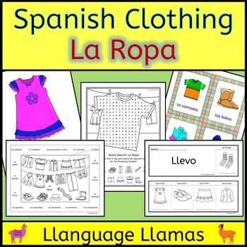 Preview of Spanish Clothing - La Ropa - Fun activities, games, puzzles and more