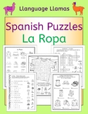 Spanish Clothing La Ropa Puzzles