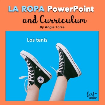 Preview of Spanish Clothing La ropa PowerPoint and Curriculum Distance Learning