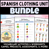 Spanish Clothing Unit Bundle! - La ropa, los accesorios, y llevar